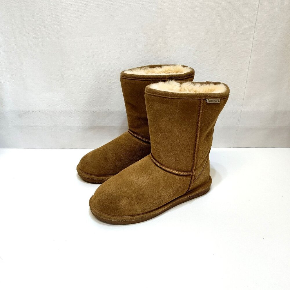 Bearpaw Suede Upper Sheepskin Wool Lining 608W-Emma Short US 8 Boots TPR Outsole